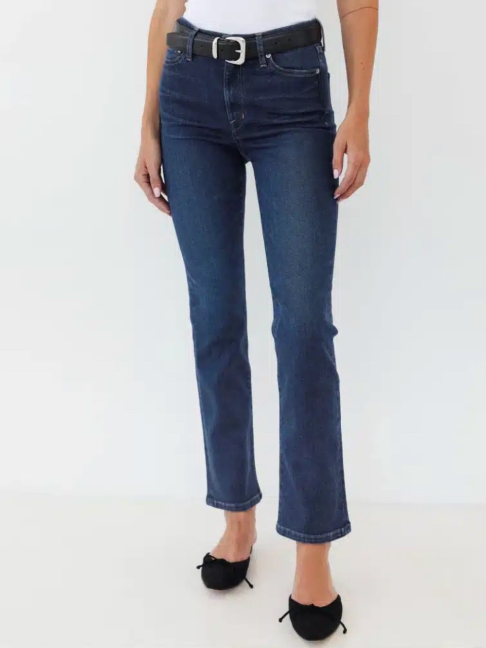 AYR Dark Blue Bootcut Cropped Jeans Bomb Pop Size 26 Short